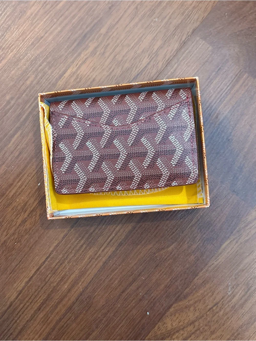 Goyard wallet with box